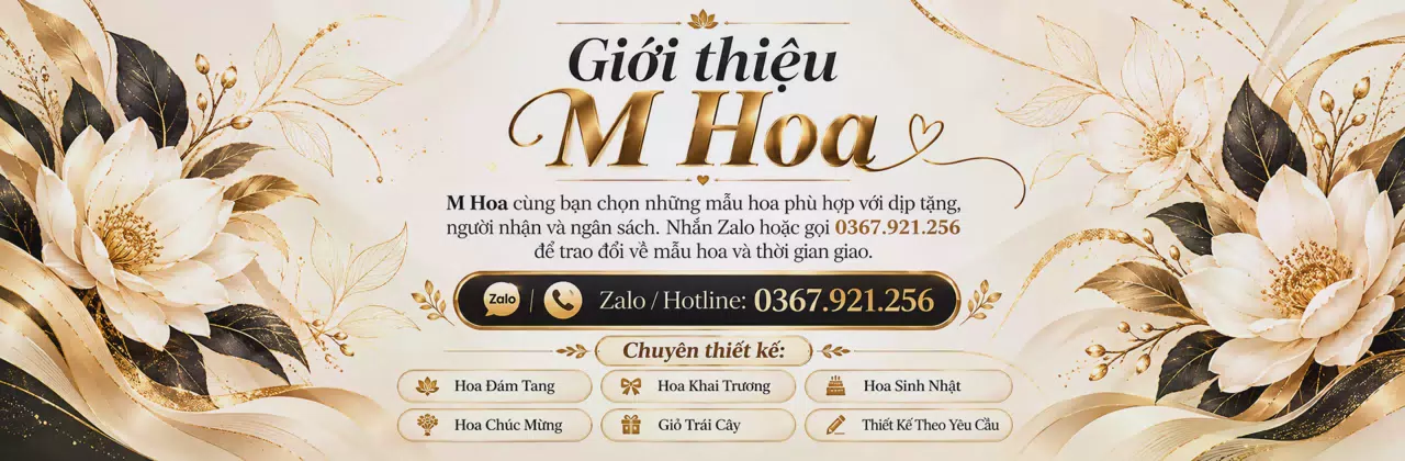 Ảnh bìa Shop hoa tươi Hàm Thuận Nam Bình Thuận - Tư vấn mẫu hoa hợp ngân sách